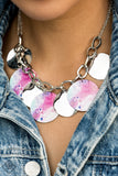 Paparazzi Tie Dye Drama - Multi Necklace