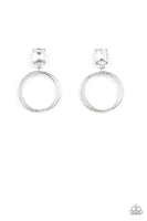 Paparazzi Prismatic Perfection White Earrings