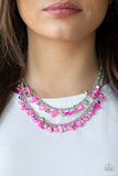 Paparazzi Pebble Pioneer Pink Necklace