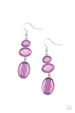 Paparazzi Tiers Of Tranquility Purple Earrings