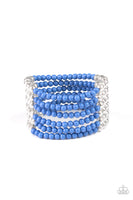 Paparazzi LAYER It On Thick Blue Bracelet