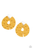 Paparazzi Palm Islands Yellow Earrings