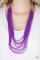 Paparazzi Peacefully Pacific Necklace - Purple - ChiTown Chick Bling Boutique 