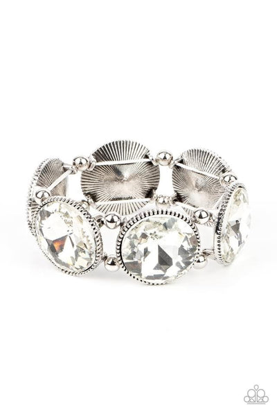 Paparazzi Powerhouse Hustle Bracelet White