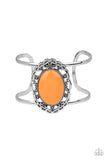 Paparazzi Vibrantly Vibrant Orange Necklace -