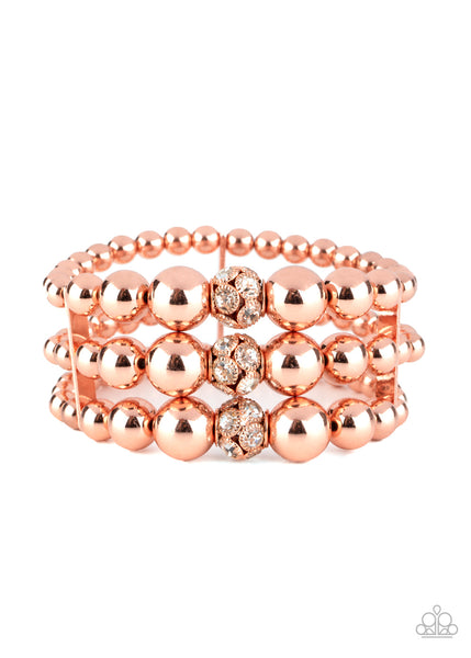 Paparazzi Icing On The Top Copper Bracelet