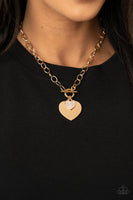 Paparazzi Heart-Stopping Sparkle Gold Necklace