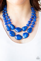 Paparazzi Beach Glam Blue Necklace