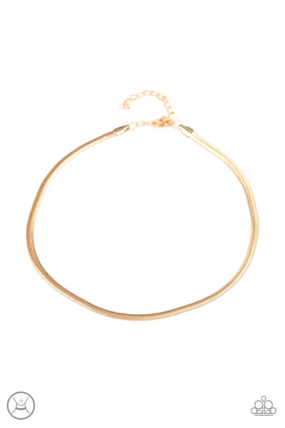 Paparazzi Flat Out Fierce Gold Choker