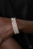 Paparazzi Starry Strut White Bracelet