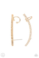 Sleekly Shimmering Earrings Gold