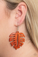 Paparazzi Shake Your PALMS PALMS  Orange Earrings