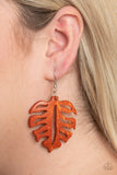 Paparazzi Shake Your PALMS PALMS  Orange Earrings