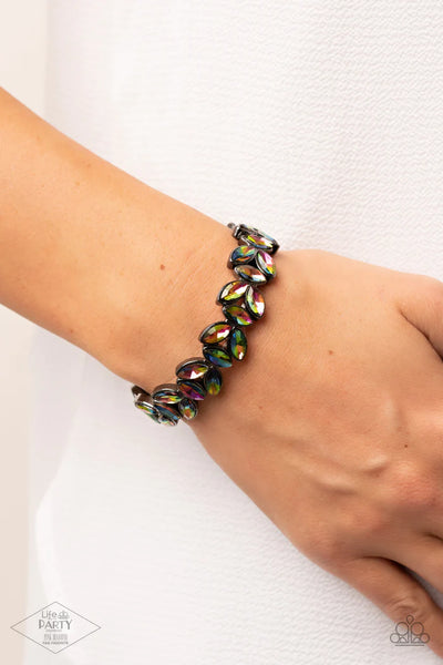 Paparazzi-Gilded Gardens - Multi Oil Spill Bracelet