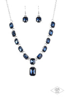 Paparazzi The Right To Remain Sparkly - Blue Necklace