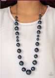 Paparazzi Pearl Prodigy Blue Necklace