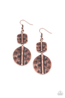 Paparazzi Lure Allure Copper Earrings