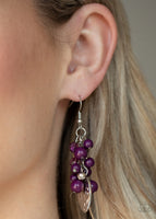 Paparazzi Fruity Finesse Purple Earrings