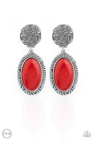 Paparazzi Southern Impressions Red Clip-On Earrings