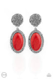 Paparazzi Southern Impressions Red Clip-On Earrings