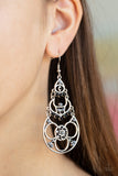 Paparazzi Garden Melody Black Earrings