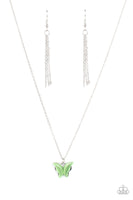 Paparazzi Butterfly Prairies Green Necklace