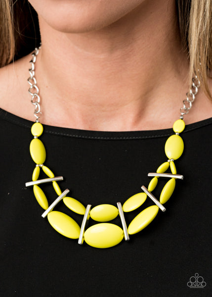 Paparazzi Law of the Jungle Yellow Necklace