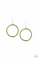 Paparazzi Stoppin Traffic Green Earrings