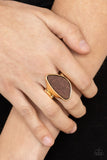 Paparazzi Perfectly Petrified Gold Ring