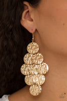 Paparazzi Uptown Edge Gold Earrings