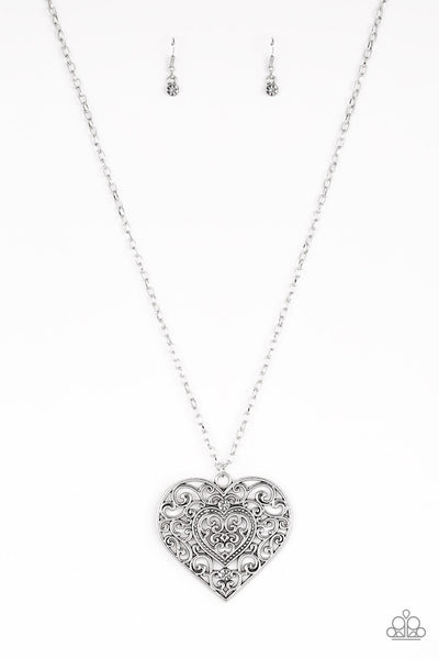 Paparazzi Classic Casanova Silver Necklace