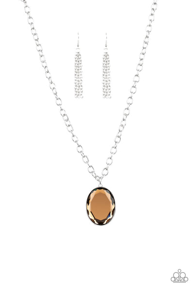 Paparazzi Light as Heir Brown Necklace