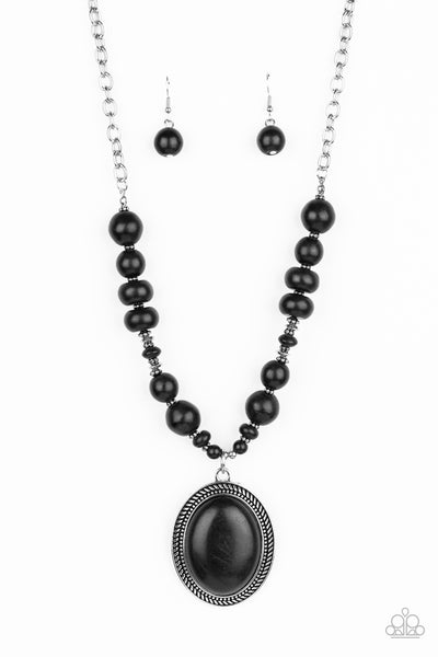 Paparazzi Home Sweet HOMESTEAD Black-Necklace