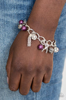 Paparazzi Lady Love Dove Purple Bracelet