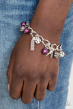 Paparazzi Lady Love Dove Purple Bracelet