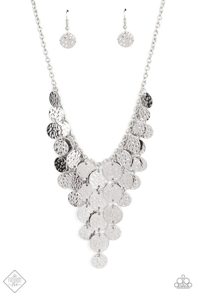 Paparazzi Spotlight Ready Silver Necklace- Fashion Fix Feb 2021