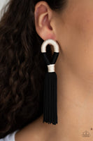 Paparazzi Moroccan Mambo Black Earrings