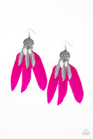 Paparazzi In Your Wildest DREAM-CATCHERS Pink Earrings