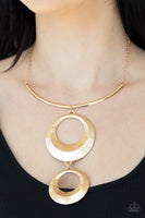 Paparazzi Egyptian Eclipse Gold Necklace