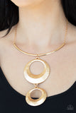 Paparazzi Egyptian Eclipse Gold Necklace