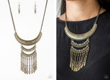 Paparazzi Eastern Empress Brass Necklace