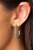 Paparazzi Don't Think Twice Blue Earrings