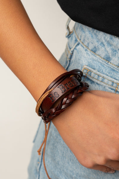 Paparazzi Brave Soul Brown Bracelet