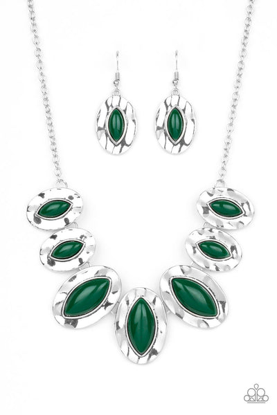 Paparazzi Terra Color Green Necklace