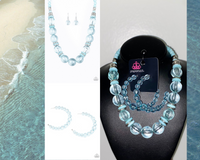 Paparazzi Bubbly Beauty Blue Necklace