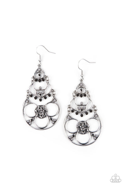 Paparazzi Garden Melody Black Earrings