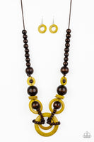 Paparazzi Boardwalk Party Yellow Necklace