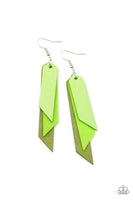 Paparazzi Suede Shade Green Earrings