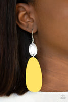 Paparazzi Vivaciously Vogue Yellow Earrings