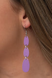 Paparazzi Rainbow Drops Purple Earrings